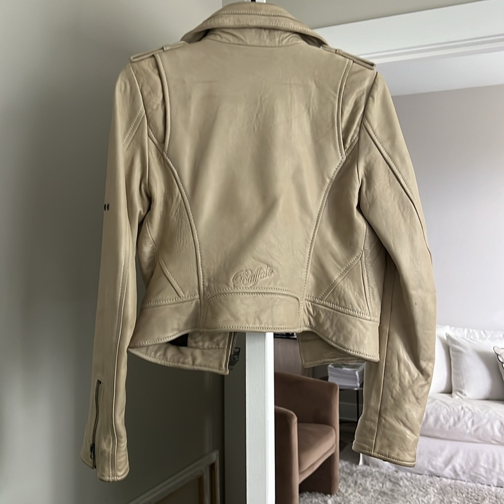 Buffalo Creme Leather Jacket - image 4